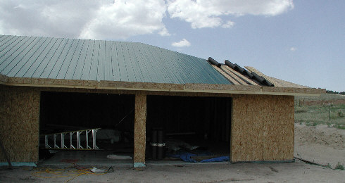 E roof in progress