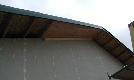 first gable soffit (west side)