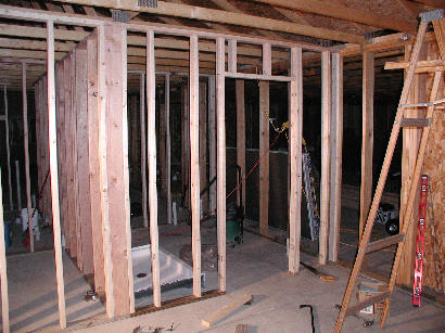 Master bath wall